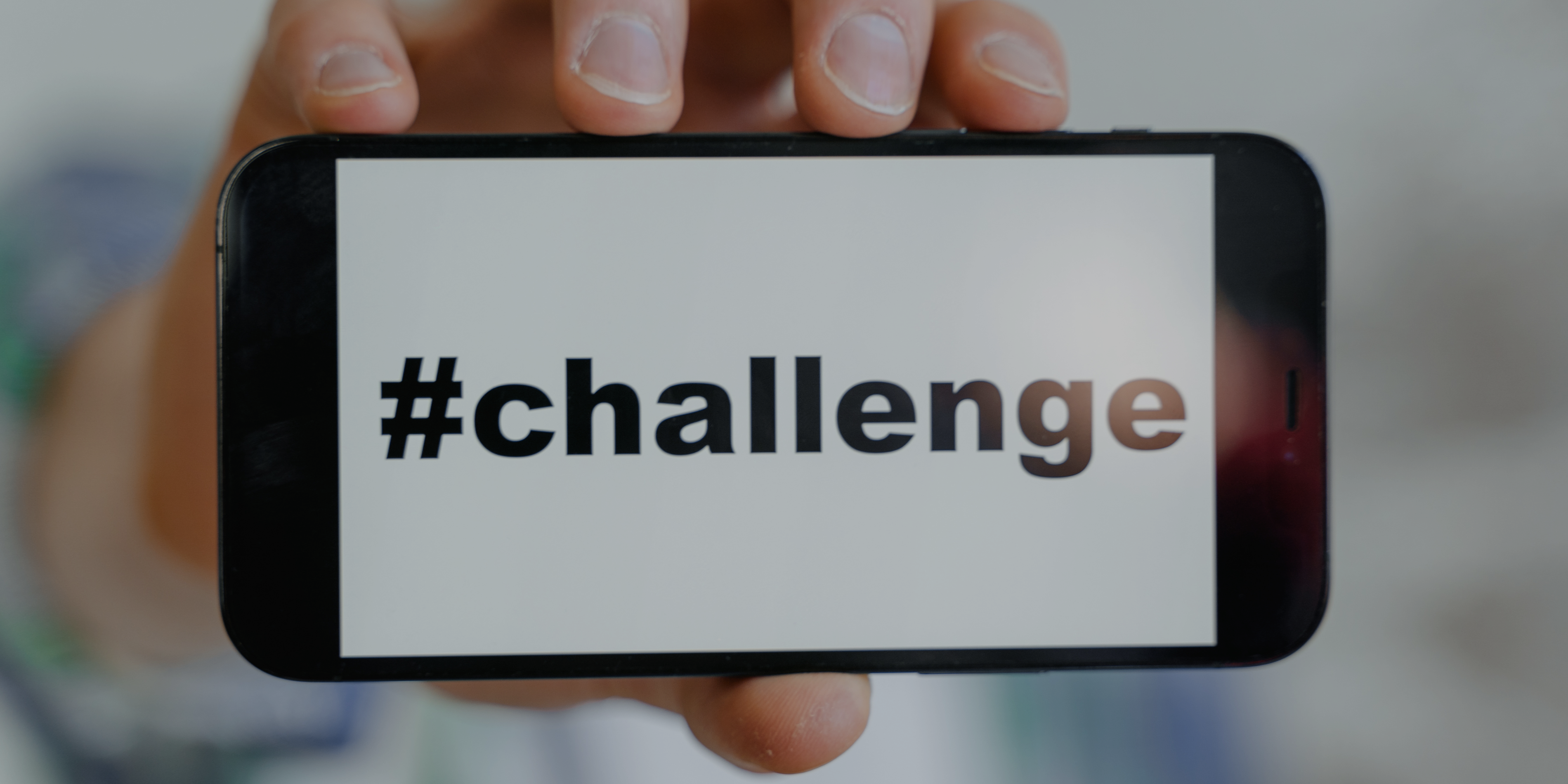 #Challenge written on a phone screen